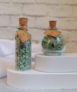 Garrafinha de Quartzo Verde Cura e Saúde