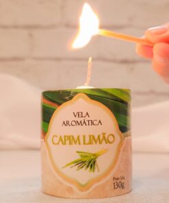 Vela Aromática Capim Limão 130 g