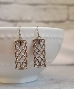 Brinco Prateado Nó Celta