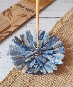 Incensário De Cianita Azul 8,5 cm