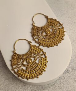 Brinco Indiano Dourado Olho