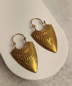 Brinco Indiano Dourado Dente