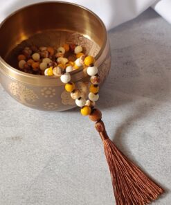 Japamala de Açaí 108 Contas Amarelo