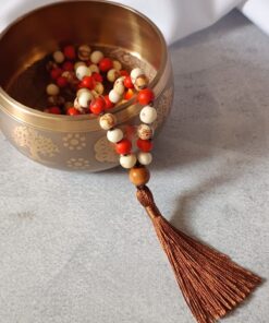 Japamala de Açaí 108 Contas Laranja