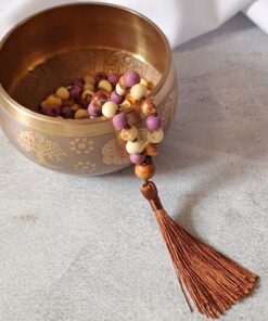 Japamala de Açaí 108 Contas Lilás