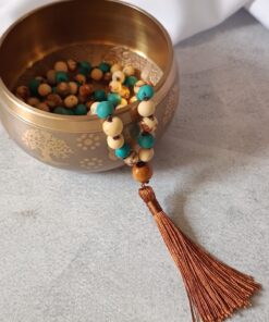 Japamala de Açaí 108 Contas Azul Claro