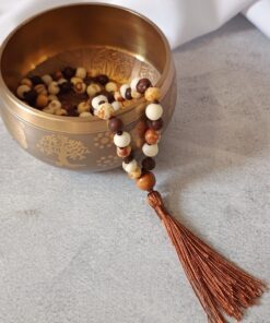 Japamala de Açaí 108 Contas Marrom