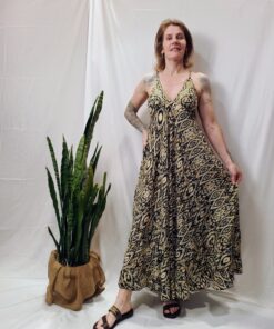 Vestido Longo Alcinha Costas Com Elástico Fechadas