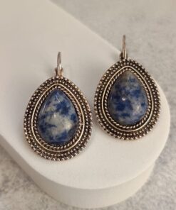 Brinco Prateado Sodalita