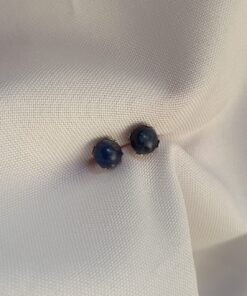 Brinco Mini Prateado Sodalita