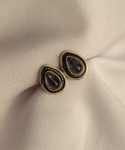 Brinco Indiano Prateado Ametista