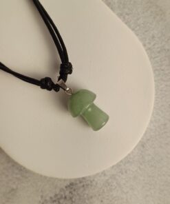 Colar Cogumelo de Quartzo Verde