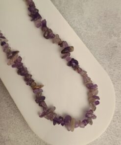 Choker de Cascalhos de Ametista