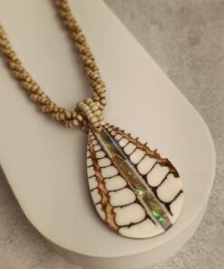 Colar Miçangas Abalone e Madrepérola