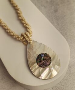 Colar Miçangas Abalone e Madrepérola