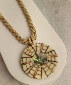 Colar Miçangas Abalone e Madrepérola
