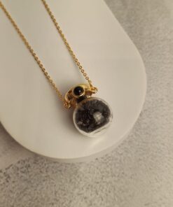 Colar Semijoia Poção de Turmalina Negra