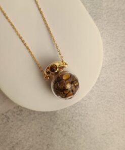 Colar Semijoia Poção de Olho de Tigre