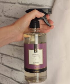 Água Perfumada Para Tecidos Via Aroma Lavanda Francesa 500 ml