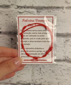 Pulseira Sete Nós Vermelha