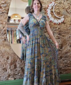 Vestido Indiano Longo Ciganinha