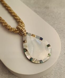 Colar Miçangas Abalone e Madrepérola