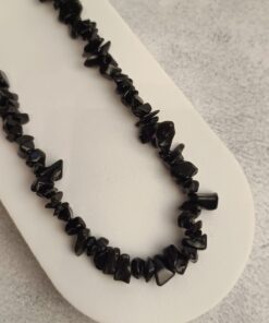 Choker de Cascalhos de Obsidiana