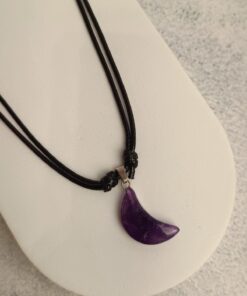 Colar Meia Lua de Ametista