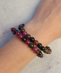 Pulseira Esferas de Fluorita Arco-Íris