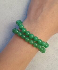 Pulseira Esferas de Quartzo Verde
