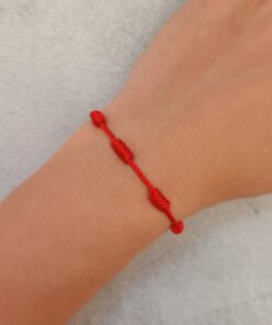 Pulseira Sete Nós Vermelha