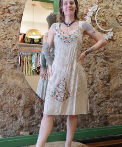 Vestido Indiano Estonado Curto