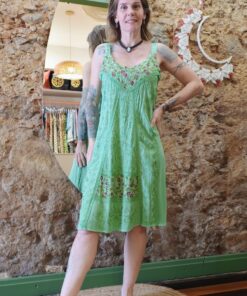 Vestido Indiano Estonado Curto