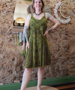 Vestido Indiano Estonado Curto