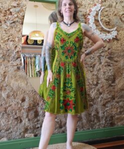 Vestido Indiano Estonado Curto