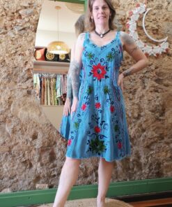 Vestido Indiano Estonado Curto