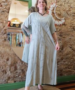 Vestido Indiano Estonado Longo