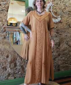 Vestido Indiano Estonado Longo