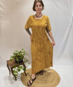 Vestido Indiano Estonado Longo