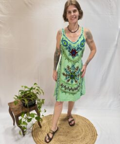 Vestido Indiano Estonado Curto