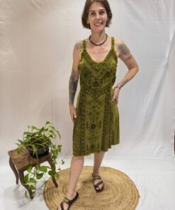 Vestido Indiano Estonado Curto