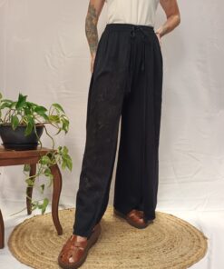 Calça Indiana Viscose Com Fenda Estonada