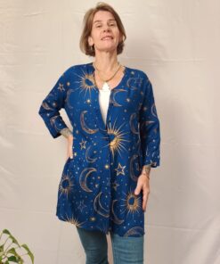 Camisa Indiana Viscose Com Bolsos