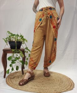 Calça Indiana Estonada Com Fenda G