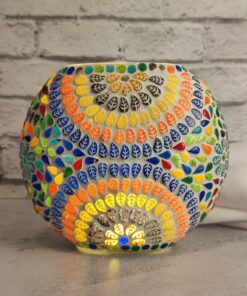 Luminária Indiana Em Mosaico 15 cm