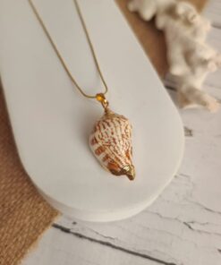 Pingente Dourado Concha