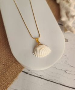 Pingente Dourado Concha