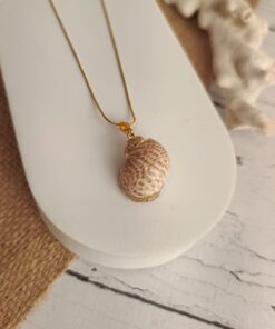 Pingente Dourado Concha