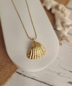 Pingente Dourado Concha