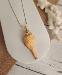 Pingente Dourado Concha